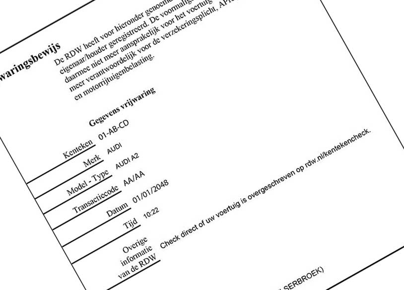 boot bidden knal Vrijwaringsbewijs, waarom is dit document zo belangrijk bij verkoop?